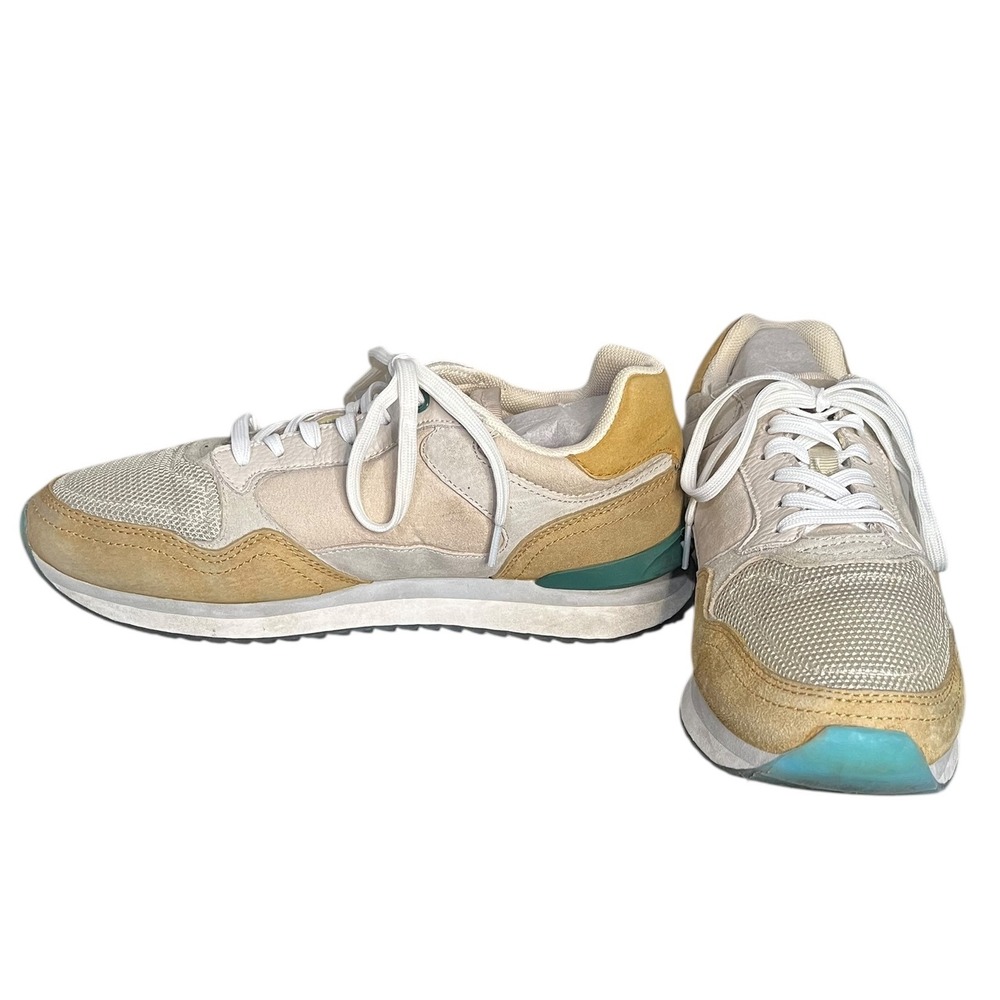 HOFF Jakarta Retro Sneakers Women's Running Shoes Casual Beige Teal Size 9